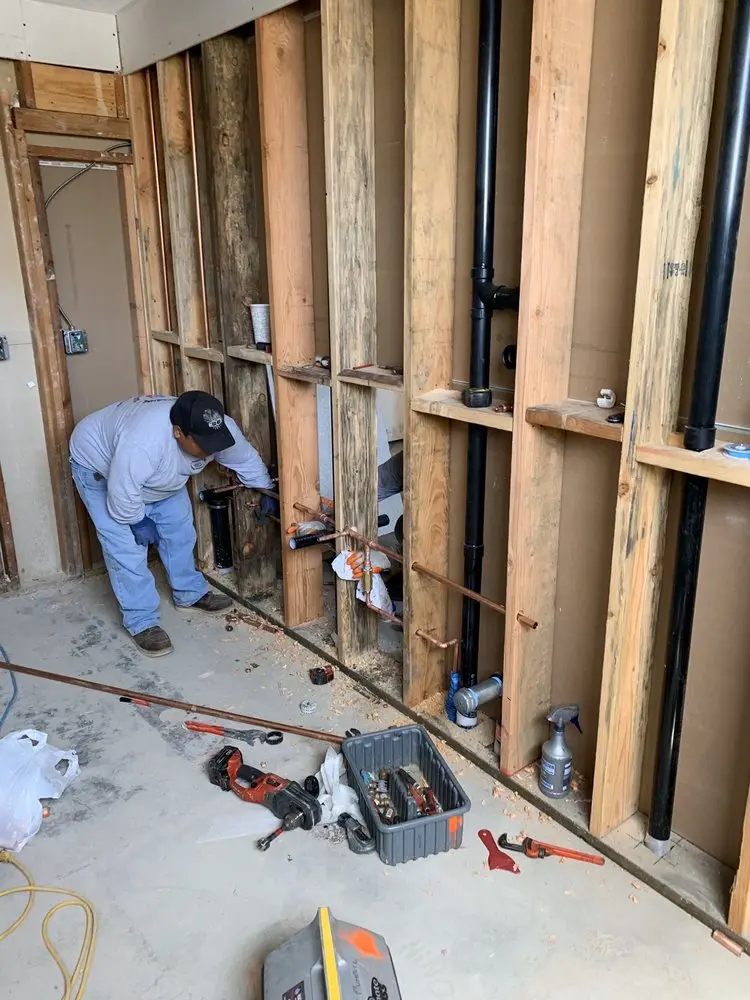 Commercial rough-in plumbing for Gas Line Repair in North Highland